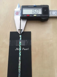 "Púrpura de incrustación flexible Paua Abulón genuinamente sólido, W: 1,6 mm, L: 380 mm/15" - Imagen 1 de 7