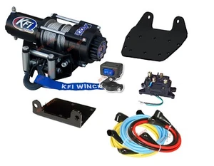 Yamaha Grizzly 660 Winch and Mount Plate Kit 2002-2008 2000 lbs KFI ATV 4X4 - Bild 1 von 4