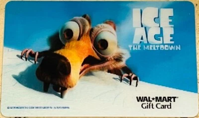 WALMART Gift Card 2005 ICE AGE The Meltdown Lenticular Collectible No Cash Value - Image 1 of 4
