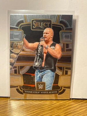 2024 Panini Select WWE #45 Stone Cold Steve Austin Silver Concourse - Image 1 of 2
