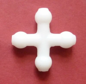 Plastic Armature "+" Joint for Dollmaking and Teddies 1/8" - pack of 5 - Picture 1 of 3