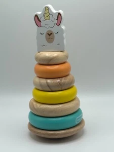 Juguete de desarrollo apilador con forma de llama y maíz Little Tikes Critters de madera - Imagen 1 de 13