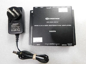 Crestron HD-DA2-4KZ-E 4K60 4:4:4 HDR HDMI Distribution Amplifier w/ AC 6509696 - Picture 1 of 4