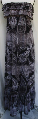 Eyelash Couture Womens Crop Top Maxi Dress Size M - Image 1 of 4