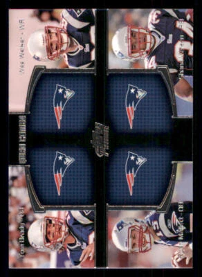 2011 Topps Prime Quad #BWMV Tom Brady/Wes Welker/Ryan Mallett/Shane Vereen - Image 1 of 2