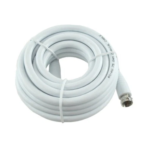 12' RG6 White Coaxial Cable - Image 1 of 1