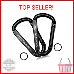 Carabiner Clip,855lbs,3" Iron Heavy Duty Caribeaners for Hammocks,Camping Access - Picture 1 of 2