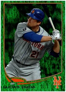 Lucas Duda 2013 Topps #21 - Lámina esmeralda ¡Envío gratuito! - Imagen 1 de 2
