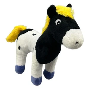 TCM Tchibo Yakari Kleiner Donner Pferd Pony Stofftier Plüsch 25cm Schwarz Weiß - Bild 1 von 11