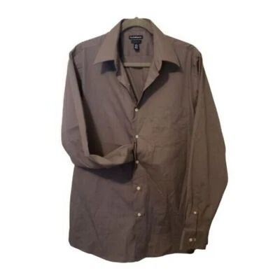 Camisa de vestir Croft & Barrow para hombre talla M gris lisa manga larga Foto 1 de 4