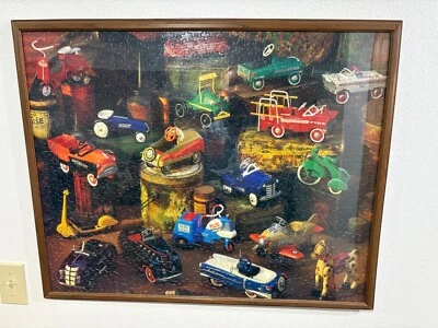 FRAMED Springbok Hallmark Jigsaw Puzzle More Kiddie Car Classics 1000 24”x30” - Image 1 of 4