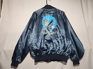 Eagles Are Forever Satin Jacket 1980's Size XL - Picture 1 of 13
