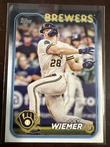 2024 Topps Serie 1 - #9 Joey Wiemer Milwaukee Brewers MLB Baseballkarte - Bild 1 von 2