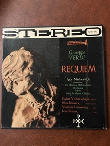 2xLP Box Set Verdi- Requiem Markevitch Moscow Philharmonic PLPS-154-2 Vinyl 12'' - Picture 1 of 2