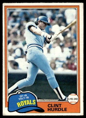 1981 O-Pee-Chee Clint Hurdle Kansas City Royals #98 - Image 1 of 2
