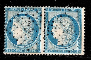 💎  TRES JOLIE OBLITERATION ANCRE PAIRE CERES No60 / COTE 70E 💎 - Picture 1 of 2