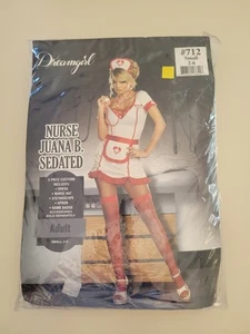 Dreamgirl Womens Red Small 2 6 Nurse Juana B Sedated Costume 5 pc dress up party - Picture 1 of 2