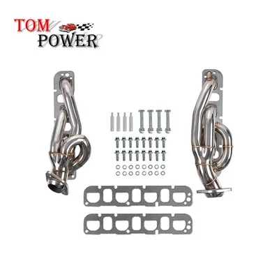 Stainless Shorty Headers for 2003-2008 Ram 1500 2500 3500 5.7L Hemi Truck - Image 1 of 4