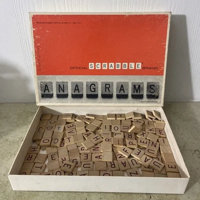 Vintage 1962 Selchow & Righter Scrabble Anagrams Game  w/ 179 Tiles - Image 1 of 4