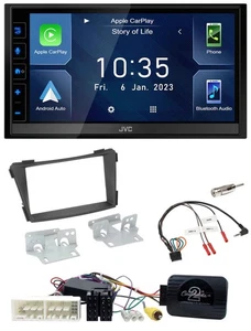 JVC DAB Bluetooth Lenkrad USB 2DIN Autoradio für Hyundai i40 VF ab 16 schwarz - Bild 1 von 11