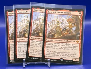 Ragavan, Nimble Pilferer MTG Modern Horizons 2 Red Mythic LP to Near-Mint x4 - Picture 1 of 4