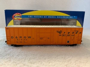 Athearn #92955 HO Scale Rio Grande 50' FMC Plug Door Box Car #61549 - Picture 1 of 8