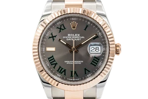 Rolex DateJust 41mm 'Wimbledon' Steel & 18ct Rose Gold Oyster 126331 2023 - Picture 1 of 12
