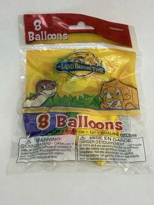 The Land Before Time - Original Vintage 1997 - Balloons 1 Pack Of 8 Balloons - Image 1 of 2