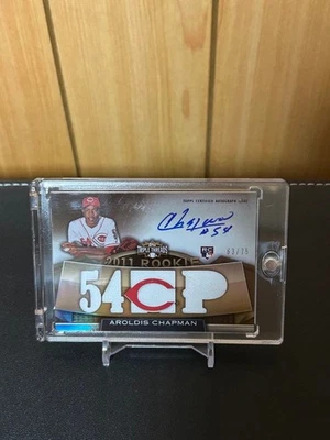 Aroldis Chapman Rookie Auto Card Cincinnati Reds Limited to 75 - Image 1 of 2