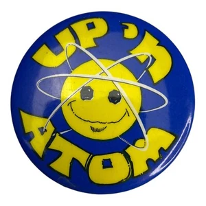 Pinback solapa botón redondo vintage Up N Atom 2" - Imagen 1 de 4
