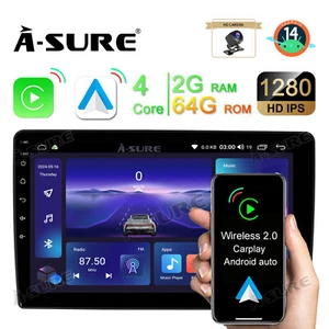 2+64GB Android 14 CarPlay Car Stereo Radio For Jeep Wrangler JK 2007-2017 +Cam - Imagen 1 de 16
