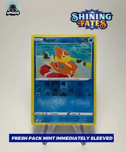 Buizel 022/072 REVERSE HOLO Pokemon TCG Shining Fates Pokémon Card MINT 🌊 - Picture 1 of 2