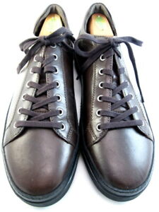 NEW Allen Edmonds "PORTER DERBY" Leather Sneakers 11.5 D Brown DISCONTINUED(752)