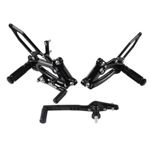 CNC Billet Racing & Street Bike Footrests Rearset Footpegs For BMW S1000RR 17 18 - Picture 1 of 7