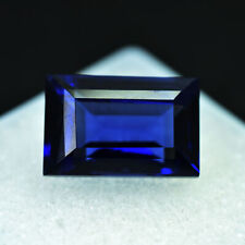 10 Ct Natural Ceylon Blue Sapphire Emerald Cut Certified Loose Gemstones