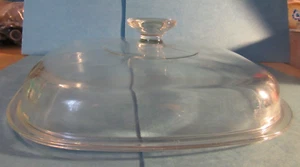 Ersatz Pyrex Quadratisch Gewölbt Klarglas Knopf Typ Griff Deckel # 19 oder A12C - Bild 1 von 5