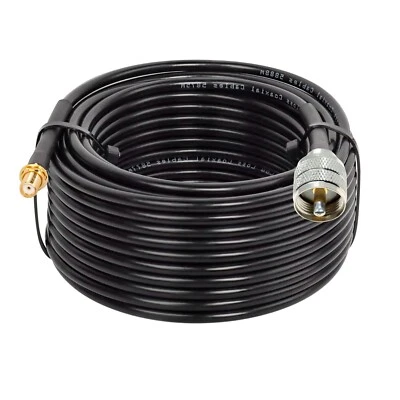 RG58 SMA FEMALE to UHF MALE PL259connector Lot RF coax Jumper coaxial cable - Image 1 of 4