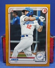 2020 Bowman 1st Jacob Amaya Gold /50