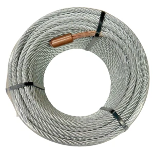Cable de repuesto de tubería sin zanjas extractor de cortadora de línea de servicio de agua 3/8”x 175’ - Imagen 1 de 8