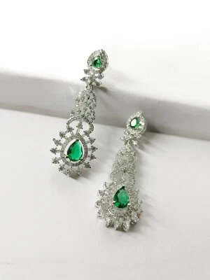 Handcrafted 925 pure Sterling Silver Luxe Earrings for women party/occasional - Image 1 of 4