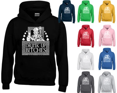Drink Up Bitches UNISEX HOODIE Funny Sweatshirt Drinking Party Bar Night Hoodie - Image 1 of 2