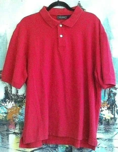 SADDLEBRED Men's Sz XL Red Polo Shirt Short Sleeve Pullover - Picture 1 of 4
