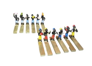 Vintage knife Rests 12 Brass African Akan Ashanti Tribesmen 40' 50' George Heyde - Bild 1 von 15