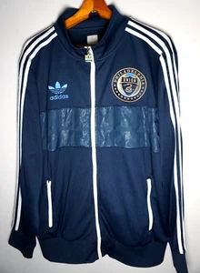 Adidas Philadelphia Union Track Jacket Large XL Blue MLS Soccer Full Zip Blue - Picture 1 of 5