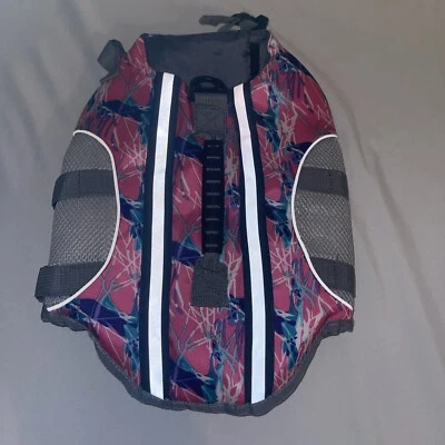 Спасательный жилет для собаки S розовый камуфляж/светоотражающая/спасательная ручка/D-кольцо/легкий - Изображение 1 из 4