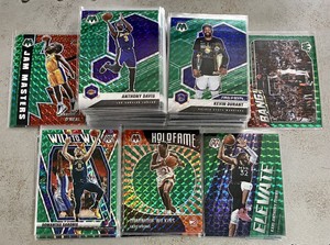 2020-21 Mosaic Green Prizm Lot 75 Diff Stars Inserts Rcs Giannis LeBron Shaq