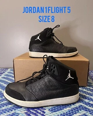 Air Jordan 1 Flight 5 Premium Black - Men's Size 8 - No Box - Image 1 of 4