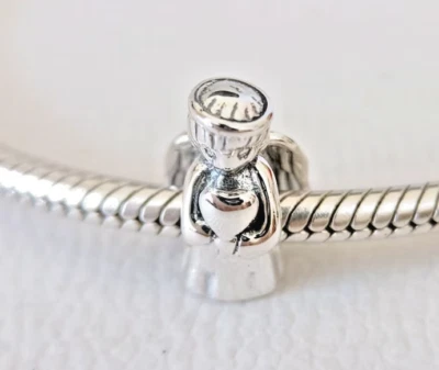 Authentic Pandora Charm Sterling Silver Angel of Love #798413C00 Charm - Image 1 of 2