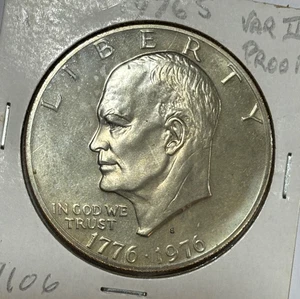 1976-S United States 1 Dollar "Eisenhower Dollar" Bicentennial aUNC Type II Coin - Picture 1 of 3