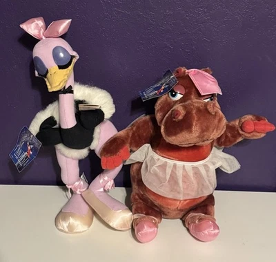Vintage Disney Fantasia Plush Lot Hyacinth Hippo Ballerina Disneyland  17” New - Image 1 of 4
